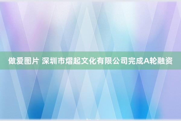 做爱图片 深圳市熠起文化有限公司完成A轮融资