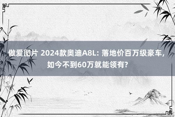 做爱图片 2024款奥迪A8L: 落地价百万级豪车， 如今不到60万就能领有?